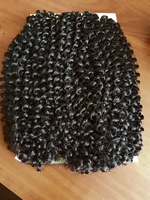 Афрокудри 30см черный №1 (3 пучка)