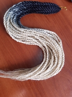 Синегальские косы  омбре серый-блонд