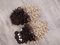 Афролоконы на трессе с шапочкой 35см TТ6/613 250грамм