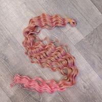 Афролоконы крючковые 80см #22p/pink