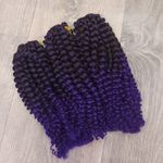 Афрокудри омбре фиолет